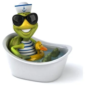 Fun turtle Stock Illustration