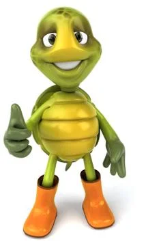 Fun turtle Illustrazione stock