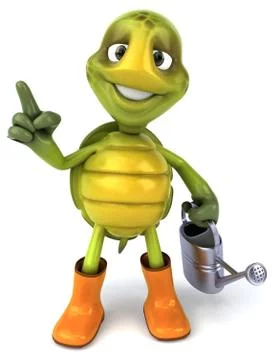 Fun turtle Stock Illustration