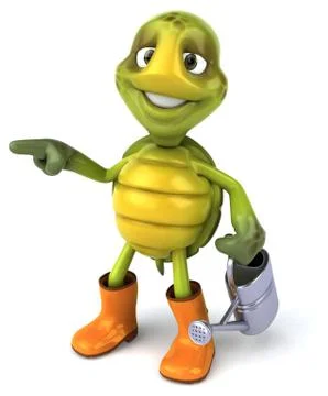 Fun turtle Illustrazione stock