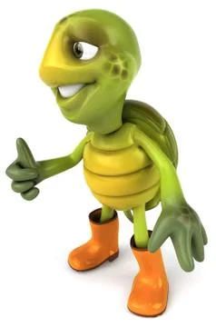 Fun turtle 스톡 일러스트