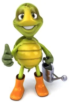 Fun turtle Stock Illustration
