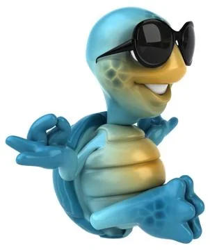 Fun turtle Stock Illustration