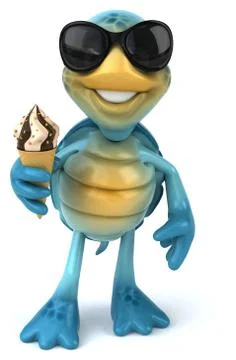 Fun turtle Illustrazione stock