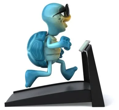 Fun turtle Illustrazione stock