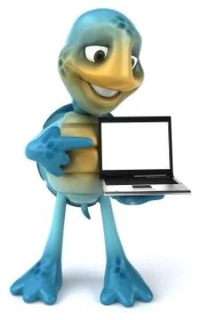 Fun turtle Illustrazione stock