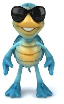 Fun turtle Stock Illustration