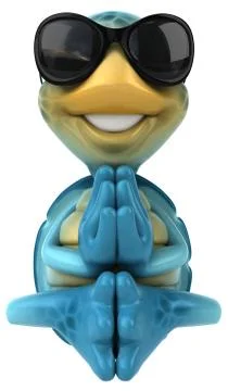 Fun turtle Illustrazione stock