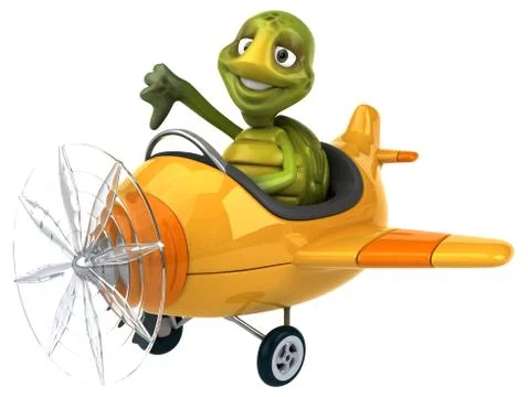 Fun turtle Stock Illustration