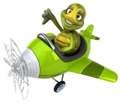 Fun turtle Illustrazione stock