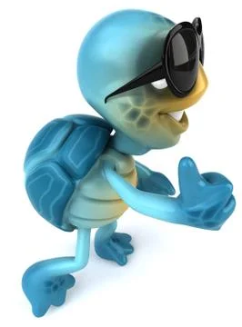 Fun turtle 스톡 일러스트