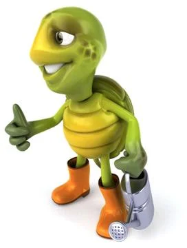 Fun turtle Stock Illustration