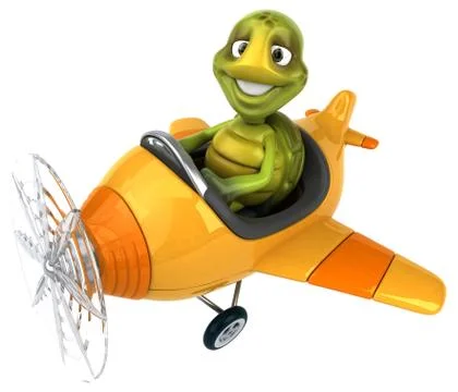 Fun turtle Illustrazione stock