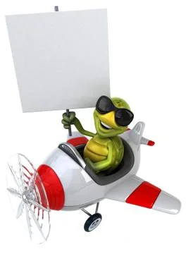 Fun turtle Illustrazione stock