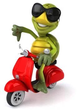 Fun turtle Stock Illustration