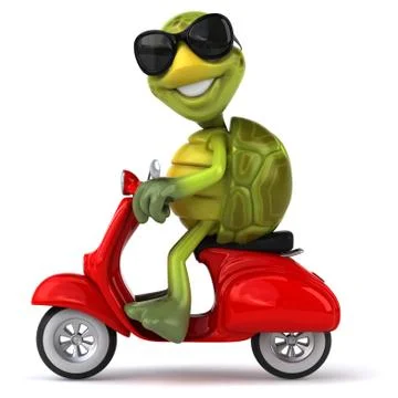 Fun turtle Illustrazione stock