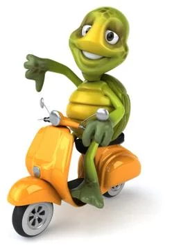 Fun turtle 스톡 일러스트