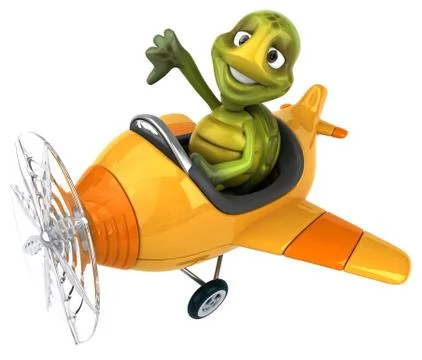 Fun turtle Stock Illustration
