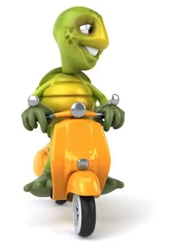 Fun turtle Illustrazione stock