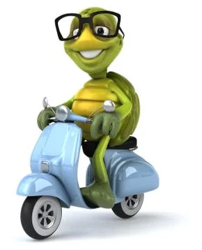 Fun turtle Illustrazione stock