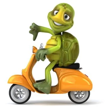 Fun turtle Illustrazione stock