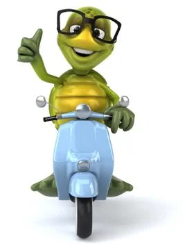 Fun turtle Stock Illustration