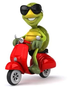 Fun turtle Stock Illustration