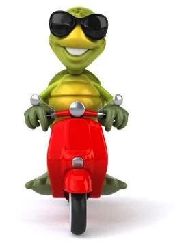 Fun turtle Illustrazione stock
