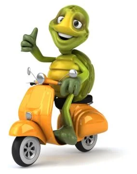 Fun turtle Stock Illustration
