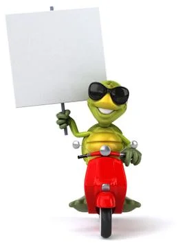 Fun turtle Stock Illustration