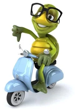 Fun turtle Illustrazione stock