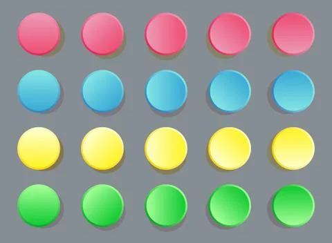 Fun twister game pattern colored circles on grey Stock Illustration
