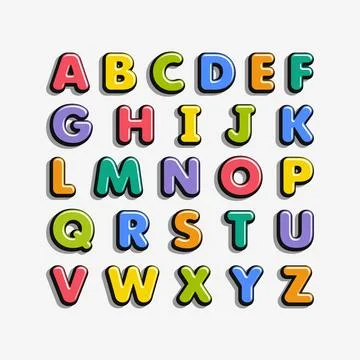 Fun type with rounded shapes. Stock Illustration