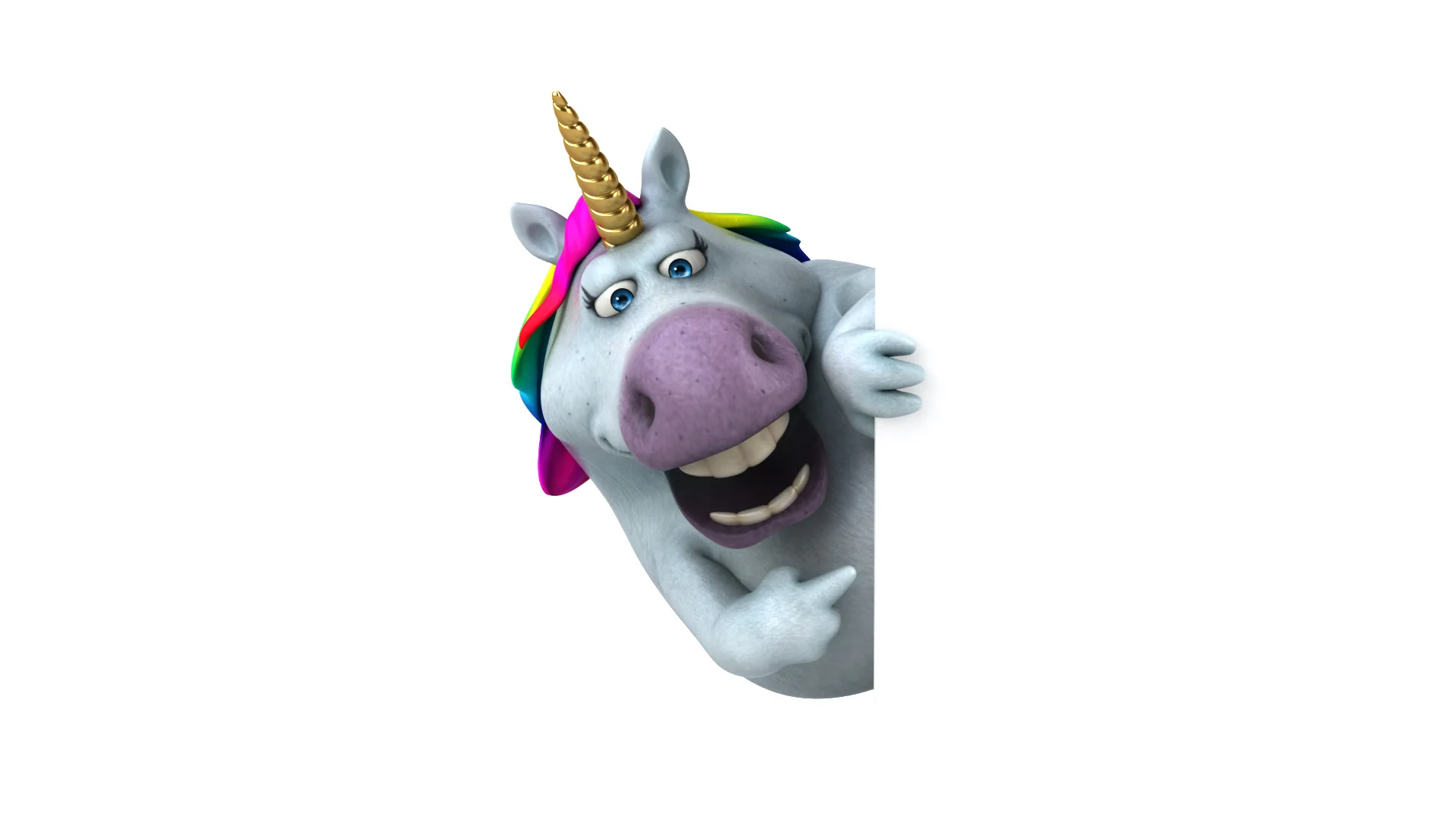 Fun unicorn - 3D Animation | Stock Video | Pond5