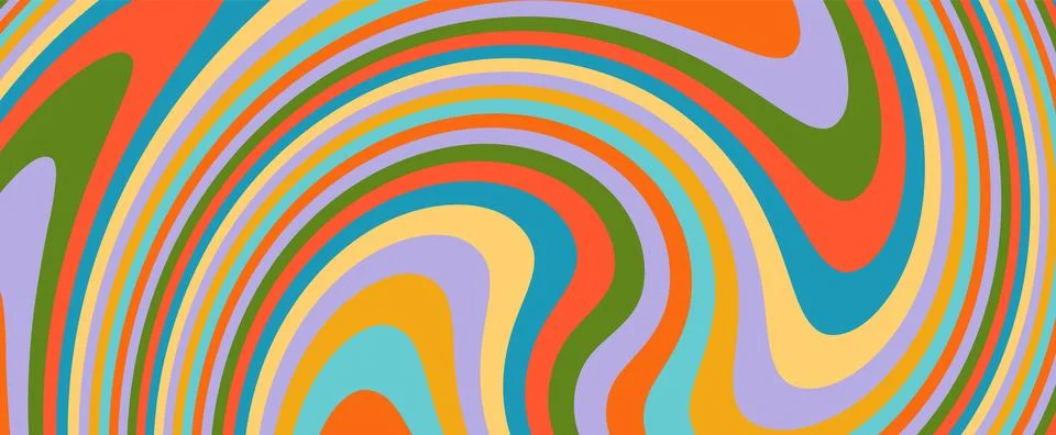 Fun vector swirl in motion with cute, organic doodle shapes. A light Stock Illustration