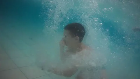 Fun in the water Park. Stock Footage 97823172