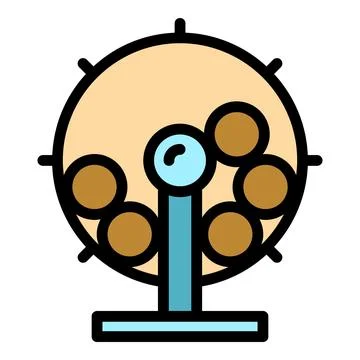 Fun wheel icon vector flat Stock Illustration