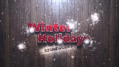 Fun Winter Holidays Logo or Title Intro Stock After Effects