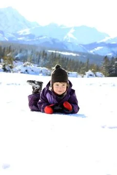Fun in winter Stock Photos