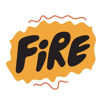Fun word text sticker colorful design element. Stock Illustration