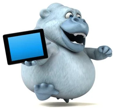 Fun yeti Stock Illustration