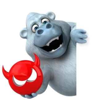 Fun yeti Grats Stockgrafik