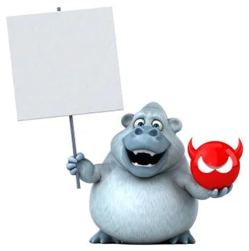 Fun yeti Stock Illustration
