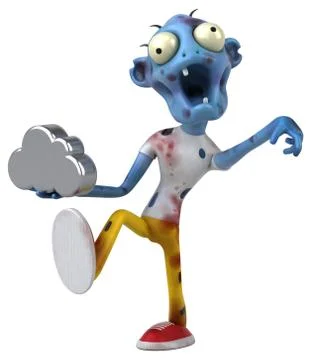 Fun zombie - 3D Illustration Stock Illustration