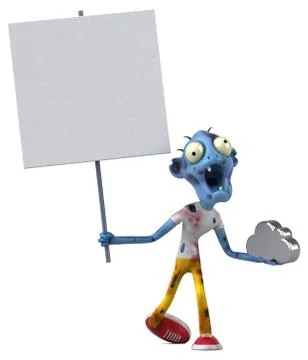 Fun zombie - 3D Illustration Illustrazione stock