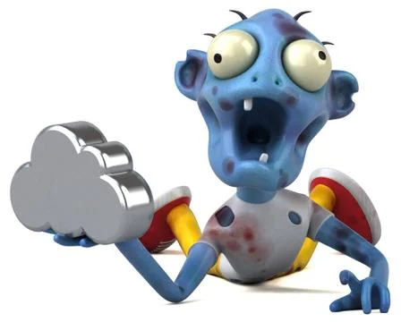 Fun zombie - 3D Illustration Stock Illustration