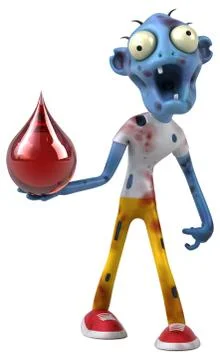 Fun zombie - 3D Illustration Stock Illustration