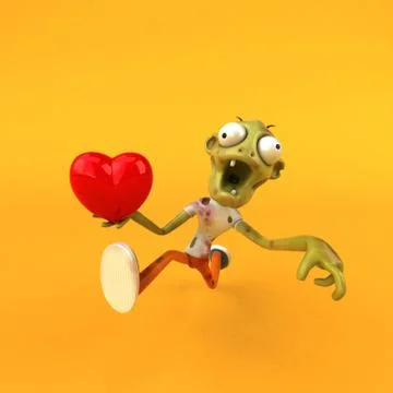 Fun zombie - 3D Illustration Stock Illustration