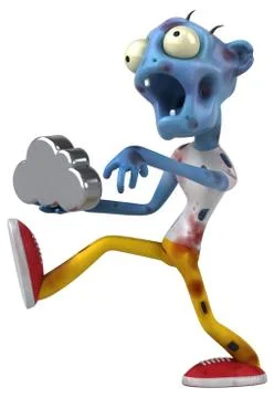 Fun zombie - 3D Illustration Stock Illustration