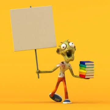 Fun zombie - 3D Illustration Stock Illustration